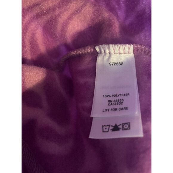 NEW Cabelas Womens Fleece Snake River Jacket Purple Scroll XL Full Zip /Pockets - Picture 6 of 9